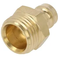 Connector connector pipe max.15bar Enclos.mat brass Seal Fpm  K09H-Gz12 K09H Gz12