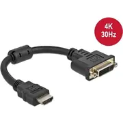 Delock Adapter Hdmi male to Dvi 245 female 4K 30 Hz 20 cm  65206 4043619652068