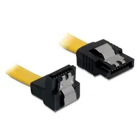 Delock cable Sata 100Cm downstraight metal  yellow 82485
