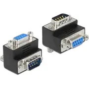 Delock D-Sub 9 pin male to female 270Deg angled  65265 4043619652655