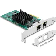 Delock Pci Express x4 Network Card Gigabit Lan 2 x Rj45 i82576  89021 4043619890217
