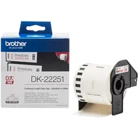 Brother Continuous Tape 62Mm Bk-Red/Whit  Dk22251 4977766766746