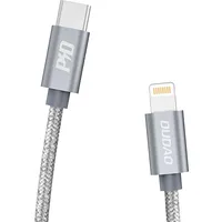 Dudao cable Usb Type C - Lightning Power Delivery 45W 1M gray L5Pro Data Cable grey  6970379617151 052489