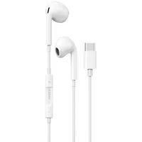 Dudao in-ear headphones with Usb Type-C connector white X14Prot  6973687244125