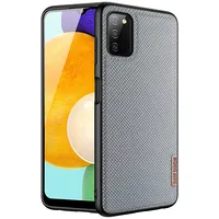 Dux Ducis Fino case covered with nylon material for Samsung Galaxy A03S gray  blue 6934913048603