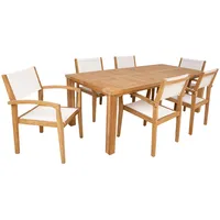 Ēdamistabas komplekts Bali galds, 6 krēsli  K136021 4741617107954