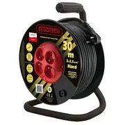 Elektrības pagarinātājs uz spoles 30M 3X2,5Mm2 ar gumijas pārklājumu 694041152 