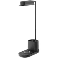 Elight T9 5W Galda fleksibla Lampa ar 15W Bezvadu lādētāju  Pildspalvu glāze Usb pieslēgums Melna Elig-T9B 4752128077803