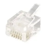 Equip 121131 vadu savienotājs Rj-12 6P6C Caurspīdīgs  4015867178133