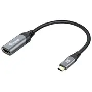 Equip 133492 video kabeļu aksesuārs 0,15 m Usb Veids-C Hdmi Melns, Pelēks  4015867230008