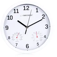 Esperanza Ehc016W Sienas pulkstenis ar termometru un gaisa mitruma mērītāju. 25Cm  5901299930083