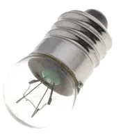 Filament lamp miniature E10 12Vdc 100Ma Bulb spherical 1.2W  Lamp-Ek/12/100 Lamp Ek/12/100