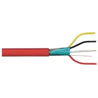 Flexbox ugunsdrošības signalizācijas kabelis 2X2X0.8Mm Cca ar ekrānu, sarkans, 100M  Fb-2X2X0.8 Klma 2000007080096