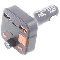 Fm transmitter Usb A socket x2,USB C black Uin 1224V  Savfmtranstr-15