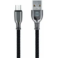 Forever Tornado cable Usb - microUSB 1,0 m 3A black Gsm097157  5900495811424