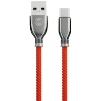 Forever Tornado cable Usb - Usb-C 1,0 m 3A red Gsm097162  5900495811479
