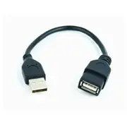 Gembird Usb Male to Female 0.15M Black  Ccp-Usb2-Amaf-0.15M 8716309098434