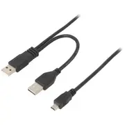 Gembird datu pārraides un uzlādes vads  Usb-A uz Mini Usb 0.9M melns Ccp-Usb22-Am5P-3 8716309065665 85044030