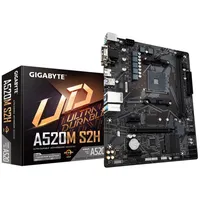 Gigabyte A520M S2H Motherboard - Supports Amd Ryzen 5000 Series Am4 Cpus, 43 Phases Pure Digital Vrm, up to 5100Mhz Ddr4 Oc,  6-A520M 4719331809720