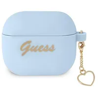 Guess case for Airpods 3 Gua3Lschsb blue Silicone Heart Charm  3666339039059