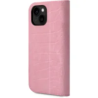 Guess Pu Croco with Metal Camera Outline Book Case for iPhone 14 Plus Pink  Gubkp14Mhgcrhp 3666339082970