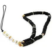 Guess zawieszka Gustpeark Phone Strap czarny black Heishi Beads  3666339048310