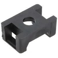 Holder screw polyamide Ul94V-2 black Tie width 5Mm Ht 6.9Mm  Ctm0-Pa66-Bk 151-30300