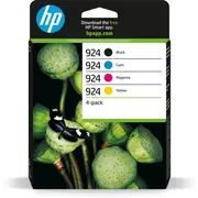 Hp 924 Cmyk Original Ink Cartridge 4Pack  6C3Z1Ne 196548697526