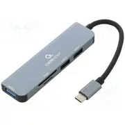 Hub Usb A socket x2,USB C plug 2.0,Usb 3.1 Gen 1  Uhb-Cm-Cru3P1U2P2 Uhb-Cm-Cru3P1U2P2-01