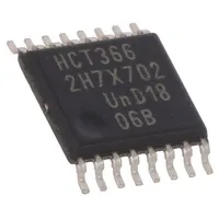 Ic digital buffer,inverting,line driver Ch 6 Cmos,Ttl Smd  74Hct366Pw.112 74Hct366Pw,112