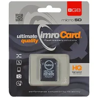 Imro atmiņas karte 8Gb microSDHC cl. 4  adapteris Microsd/8G Adp 5902768015461