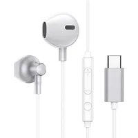 Joyroom in-ear Usb Headphones Type C with remote control and microphone silver Jr-Ec03 Silver  6941237167354