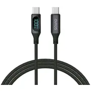 Kabelis Savio Usb Type-C Male - with Digital Display 1M  Cl-174 5901986047803