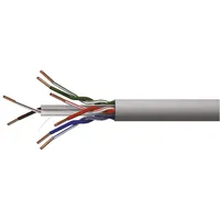 Cable Utp Cat6 4X2X0.55Mm, solid copper, Pvc Eca  Ko/Utp6/E