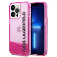 Karl Lagerfeld Klhcp14Xlckvf iPhone 14 Pro Max 6,7 różowy pink hardcase Liquid Glitter Elong  3666339091613