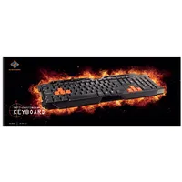 Keyboard Deltaco Gaming Uk, Usb, black / Gam-024Uk  201802020004 733304803133