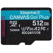 Atmiņas karte Kingston microSDXC Canvas Go Plus Gen4 512Gb  Sdcg4/512Gb 740617348040