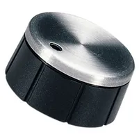 Knob with pointer aluminium,thermoplastic Øshaft 6Mm black  A1321260