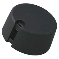 Knob with pointer plastic Øshaft 6.35Mm Ø31X16Mm black A10  A1031639