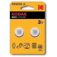 Kodak Lithium Cr2032 / 3V Baterijas 2Gab.  Cr2032-2Bl 887930417685