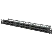 Patch panel black Number of ports 48 19 Rj45 socket x48  Ppu5-1048-B