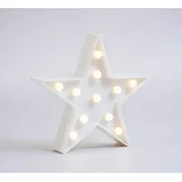 Led Ziemassvētku gaismeklis - zvaigzne / dekors 2 х Аа baterijas silti balta  9584 2000002004271