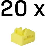 Lindy Rj-45 Port Blocker, 20Pcs, Yellow  47901 4002888479011 496053