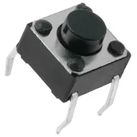 Microswitch Tact Spst-No Pos 2 0.05A/12Vdc Tht none 2.5N  Tact-65R-F