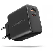 Axagon Gan wallcharger 2X port Usb-A  Usb-C, Pd3.0/Pps/Qc4/Sfc2.0/Afc/Scp/Fcp/Apple, 45W Acu-Pq45 8595247907905