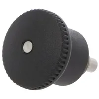 Mount.elem indexing plungers with rest position,with knob  Gn822.7-4-M8-C Gn 822.7-4-M8-C