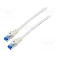 Patch cord S/Ftp 6A stranded Cca Lszh white 0.5M 26Awg  Pcf6A-10Cc-0050-W