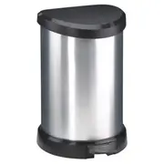 Pedāļspainis metalizēts Deco Bin 15L sudraba  0802120582 3253922120005