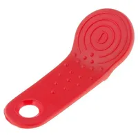 Pellet memory holder in a keychain red  F52-Ds9093A