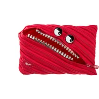 Penālis Zipit Grillz Monster Jumbo Pouch, Ztmj-Gr-Ri, sarkanā krāsā  550-04975 7290103197711